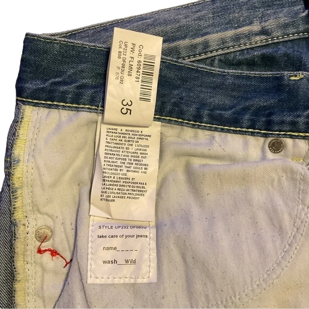 DONDUP Distressed Button Fly George Jeans‎ - Size Waist 35